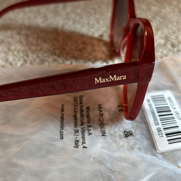 MaxMara Red Sunglasses - Picture 3 of 6